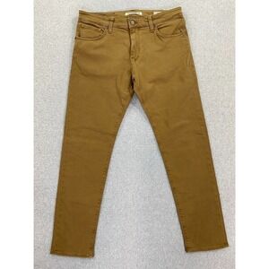 Mavi Jeans Mens 35x32 Brown Jake Slim Leg Stretch Denim Pants Minimalist Preppy